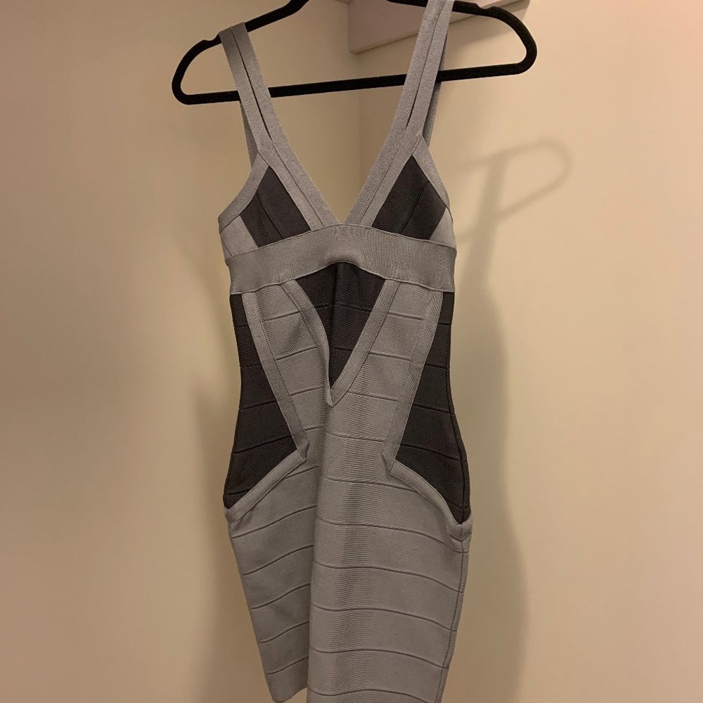 Bandage Bodycon Gray Dress PLEASE READ DESCRIPTION